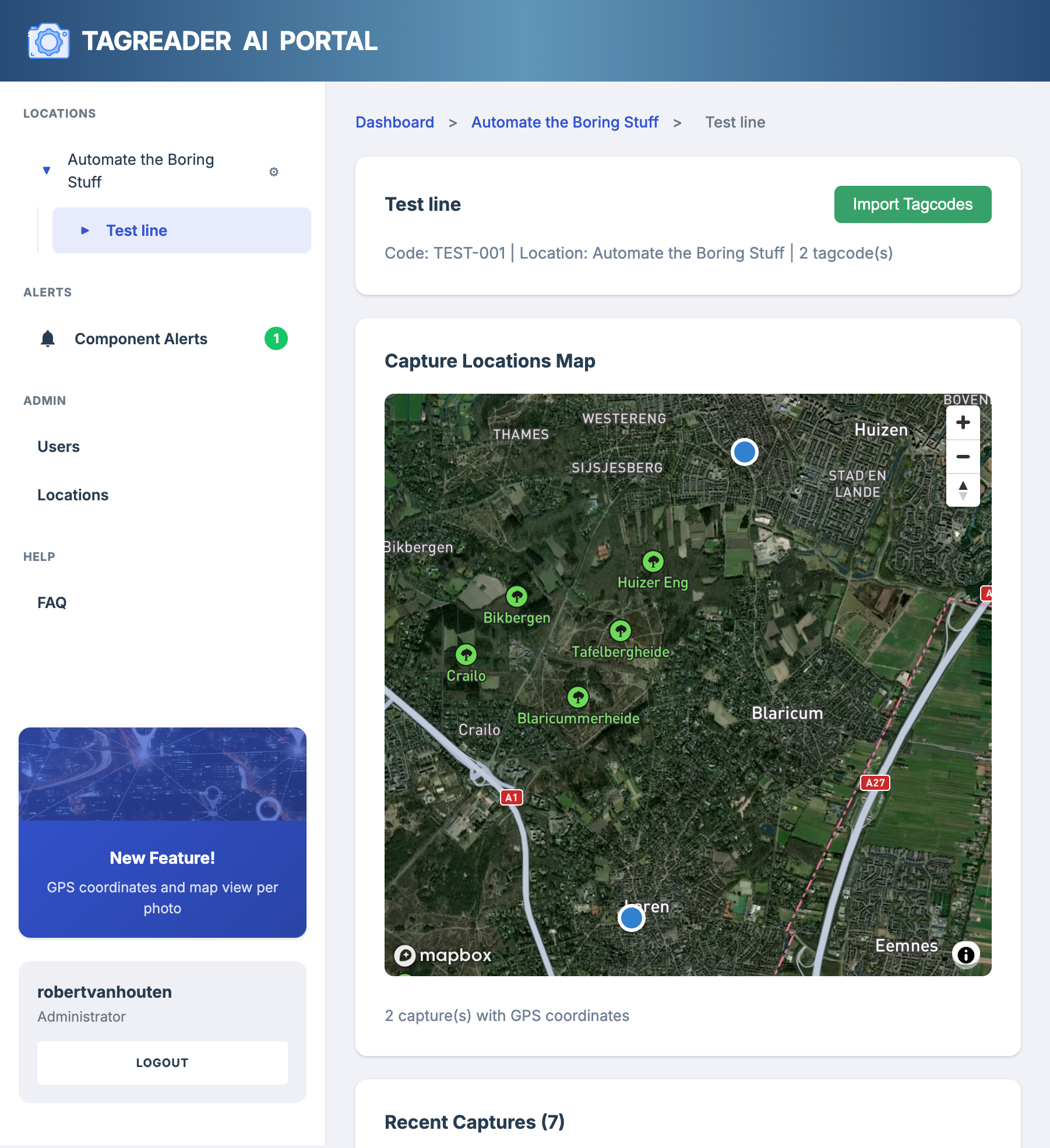 GPS Kaartweergave met assets